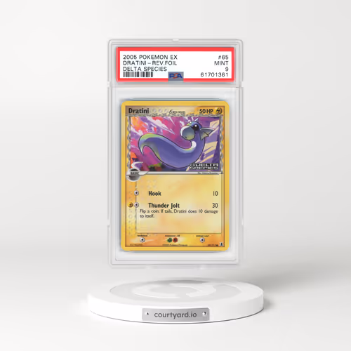 2005 Pokémon EX Delta Species #65 Dratini - Reverse Foil (PSA 9 MINT)