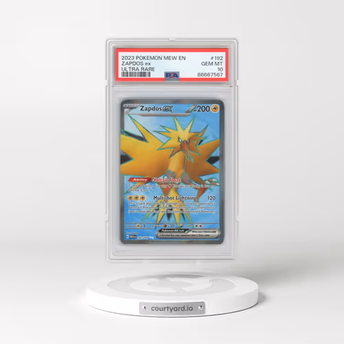 2023 Pokémon Mew EN-151 #192 Zapdos EX - Holo Ultra Rare (PSA 10 GEM MINT)