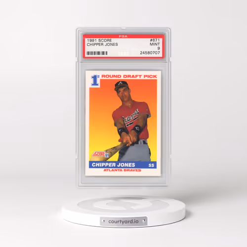 1991 Score #671 Chipper Jones (PSA 9 MINT)