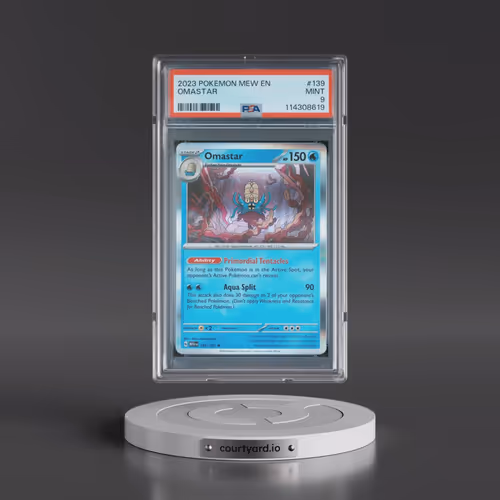 2023 Pokémon Mew EN-151 #139 Omastar (PSA 9 MINT)