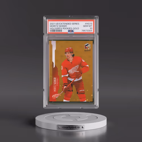 2021 Upper Deck Extended Series Hologrfx Rookies #HG13 Moritz Seider - Gold (PSA 10 GEM MINT)