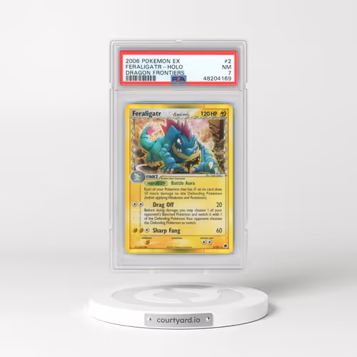 2006 Pokémon EX Dragon Frontiers #2 Feraligatr - Holo (PSA 7 NM)