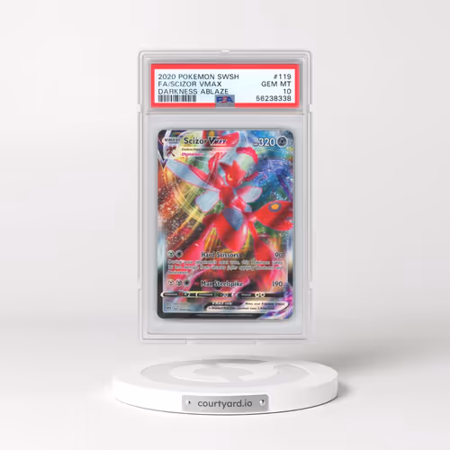 2020 Pokémon Sword & Shield Darkness Ablaze #119 Scizor Vmax - Full Art (PSA 10 GEM MINT)