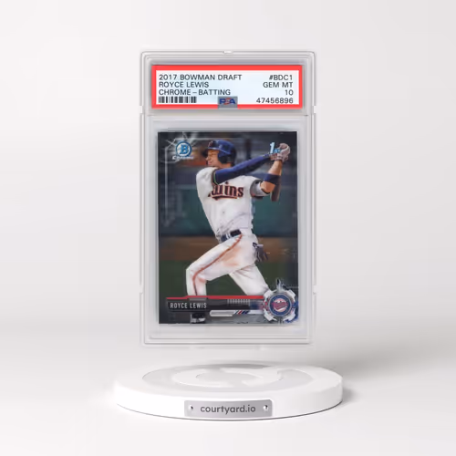2017 Bowman Draft #BDC1 Royce Lewis - Chrome-Batting (PSA 10 GEM MINT)