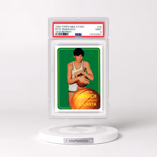 1996 Topps NBA Stars Reprint #28 Pete Maravich - 1970 Reprint (PSA 9 MINT)