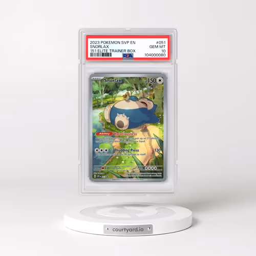 2023 Pokémon Svp EN-SV Black Star Promo #051 Snorlax - 151 Elite Trainer Box (PSA 10 GEM MINT)