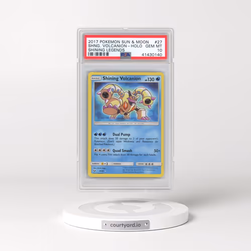 2017 Pokémon Sun & Moon Shining Legends #27 Shining Volcanion - Holo Holo (PSA 10 GEM MINT)