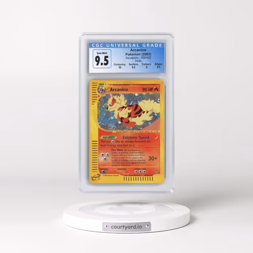 2003 Aquapolis #H2/H32 Arcanine - Holo (HP 90) (CGC 10 GEM MINT)