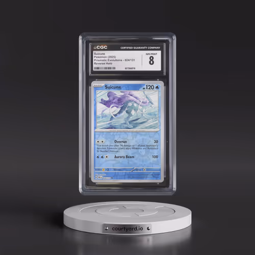 2024 Prismatic Evolutions - PRE EN #024/131 Suicune - Reverse Holo (CGC 8 NM-MT)