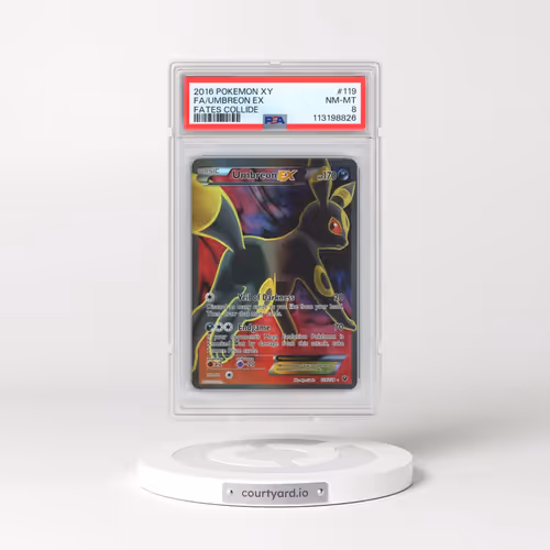 2016 Pokémon XY Fates Collide #119 Umbreon EX - Holo Full Art (PSA 8 NM-MT)