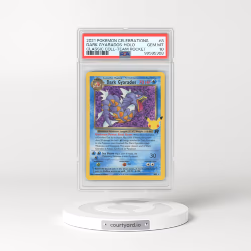 2021 Pokémon Celebrations Classic Collection #8 Dark Gyarados - Holo (PSA 10 GEM MINT)