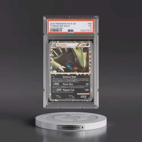2010 Pokémon Heartgold & Soulsilver Unleashed #88 Tyranitar - Holo (PSA 5 EX)