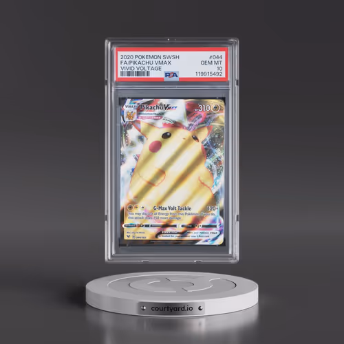 2020 Pokémon Sword & Shield Vivid Voltage #044 Pikachu Vmax - Full Art (PSA 10 GEM MINT)