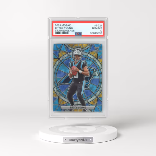 2023 Panini Mosaic Stained Glass #SG21 Bryce Young (PSA 10 GEM MINT)