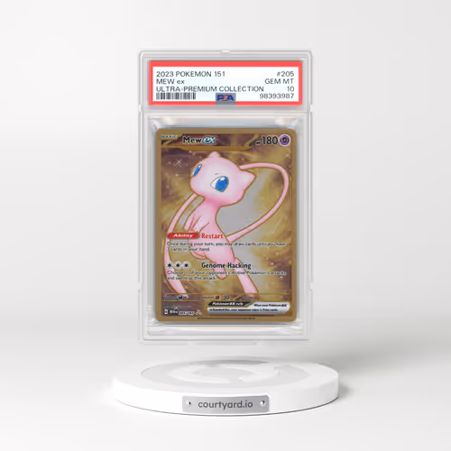 2023 Scarlet & Violet 151 - MEW EN #205 Mew ex - Gold Metal - Ultra-Premium Collection (PSA 10 GEM MINT)