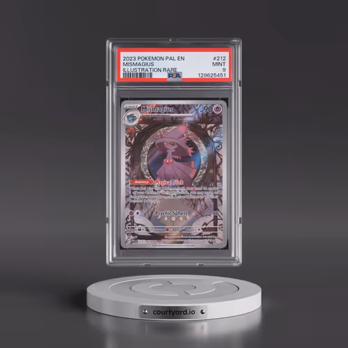 2023 Pokémon Pal EN-Paldea Evolved #212 Mismagius - Illustration Rare (PSA 9 MINT)