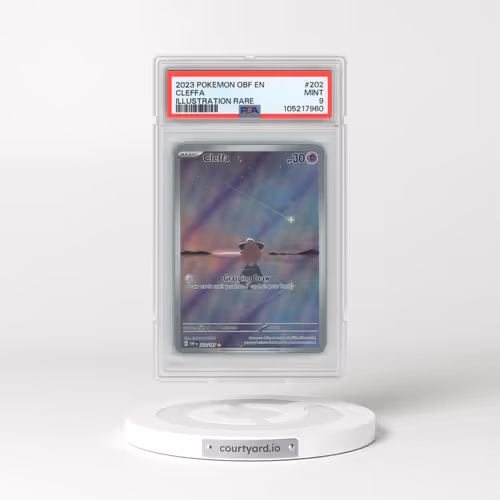 2023 Pokémon Obf EN-Obsidian Flames #202 Cleffa - Illustration Rare (PSA 9 MINT)