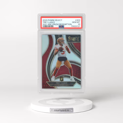 2020 Panini Select 2021 Xrc Prizm Redemption #403 Trey Lance (PSA 10 GEM MINT)
