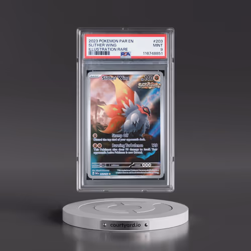 2023 Pokémon Par EN-Paradox Rift #203 Slither Wing - Illustration Rare (PSA 9 MINT)