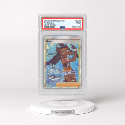 2022 Pokémon Sword & Shield Lost Origin #TG27 Nessa - Full Art (PSA 9 MINT)