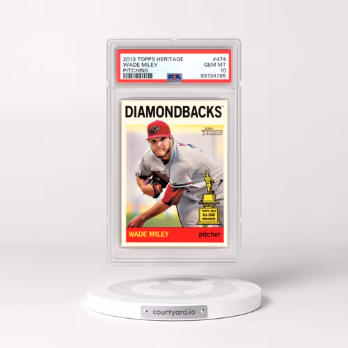 2013 Topps Heritage #474 Wade Miley - Pitching (PSA 10 GEM MINT)