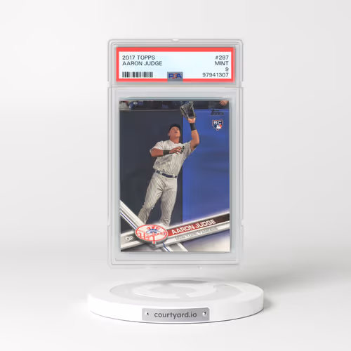 2017 Topps #287 Aaron Judge - Catching (PSA 9 MINT)