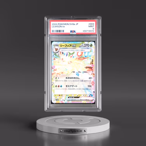 2024 Pokémon Sv8a-Terastal Fest EX #003 Leafeon EX - Holo (PSA 9 MINT)