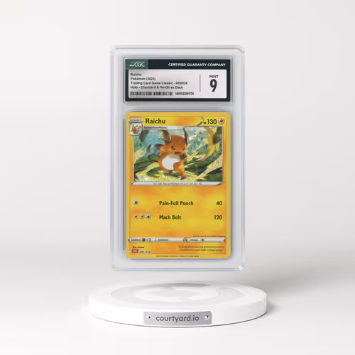 2023 Trading Card Game Classic - CLV, CLC, CLB #009/034 Raichu - Holo Charizard & Ho-Oh ex Deck - CLC (CGC 9 MINT)