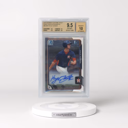 2015 Bowman Chrome Draft Pick Autograph #BCAKT Kyle Tucker (BGS 9.5 GEM MINT)