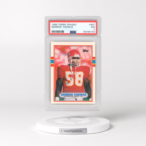 1989 Topps Traded #90T Derrick Thomas (PSA 7 NM)