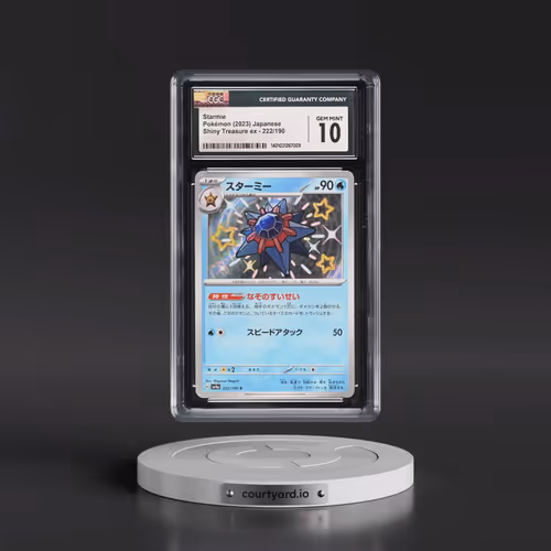 2023 Shiny Treasure ex #222/190 Starmie - Shiny Rare Holo (CGC 10 GEM MINT)