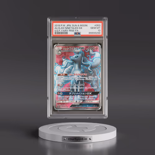 2018 Pokémon Sun & Moon Strength Expansion Pack Fairy Rise #053 Alolan Ninetales GX - Holo Full Art