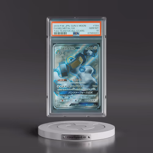 2019 Pokémon Sun & Moon Tag Team GX All Stars #184 Melmetal GX - Holo Full Art (PSA 10 GEM MINT)