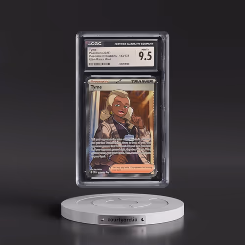 2025 Prismatic Evolutions - PRE EN #143/131 Tyme - Ultra Rare Holo (CGC 9.5 MINT+)