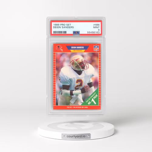 1989 Pro Set #486 Deion Sanders (PSA 9 MINT)