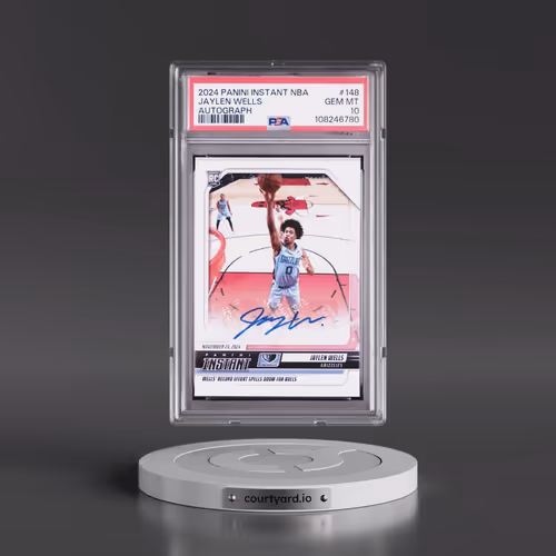 2024 Panini Instant NBA #148 Jaylen Wells - Autograph (PSA 10 GEM MINT)