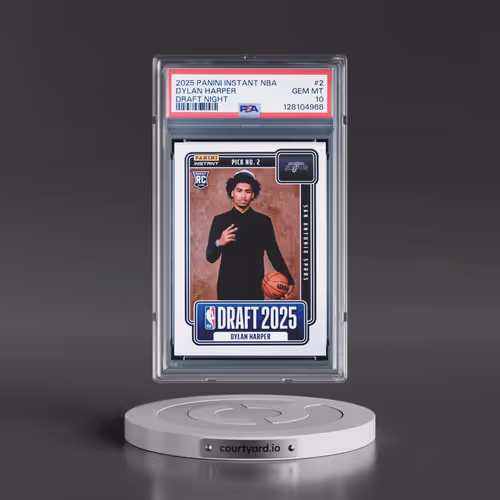 2025 Panini Instant NBA Draft Night #2 Dylan Harper (PSA 10 GEM MINT)