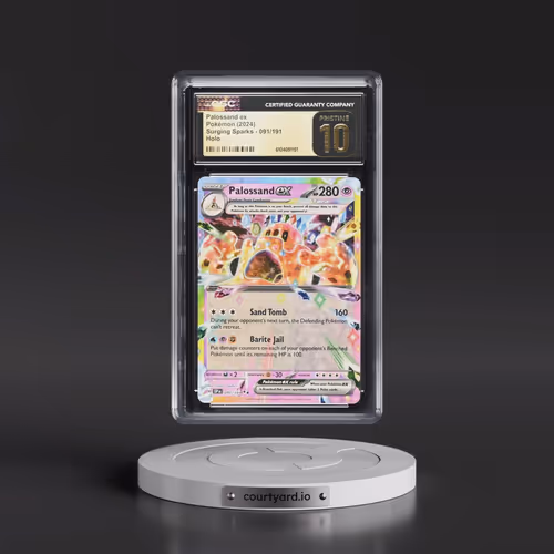 2024 Pokémon Ssp EN-Surging Sparks #091 Palossand EX - Holo (CGC 10 PRISTINE)