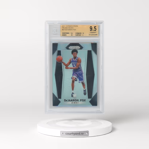 2017 Panini Prizm #24 DE'Aaron Fox - Silver Prizm (BGS 9.5 GEM MINT)