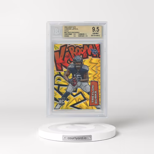 2022 Panini Absolute Kaboom! Vertical #K45 Treylon Burks - Gold (BGS 9.5 GEM MINT)
