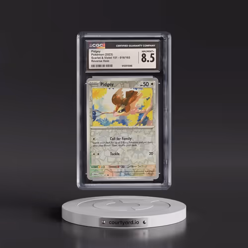 2023 Scarlet & Violet 151 - MEW EN #016/165 Pidgey - Reverse Holo (CGC 8.5 NM-MT+)