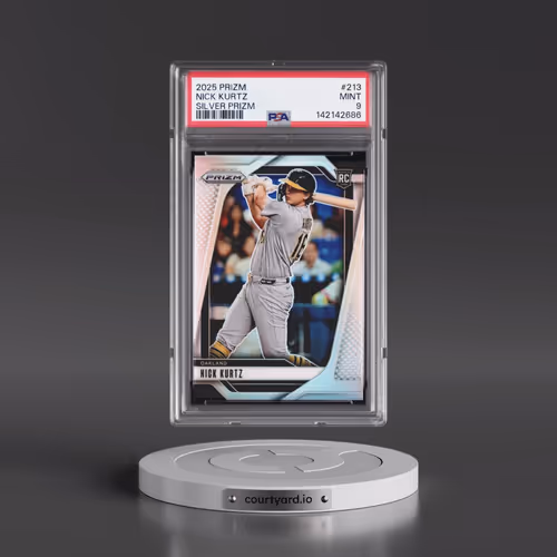 2025 Panini Prizm #213 Nick Kurtz - Silver Prizm (PSA 9 MINT)