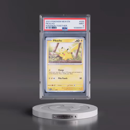 2023 Pokémon Mew EN-151 #025 Pikachu - Pokemon Together (PSA 9 MINT)