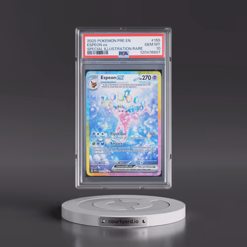 2025 Pokémon Pre EN-Prismatic Evolutions #155 Espeon EX - Holo Special Illustration Rare (PSA 10 GEM