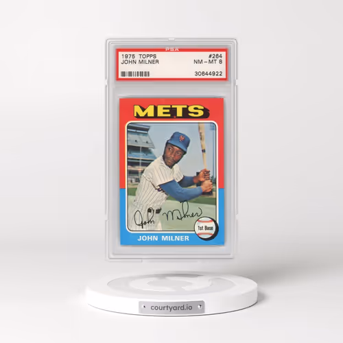 1975 Topps #264 John Milner (PSA 8 NM-MT)