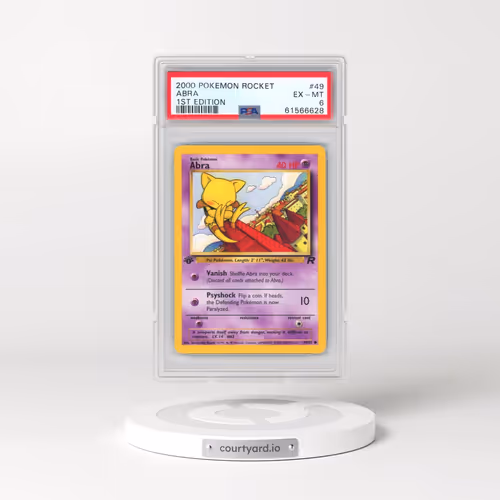 2000 Pokémon Rocket #49 Abra - 1st Edition (PSA 6 EX-MT)