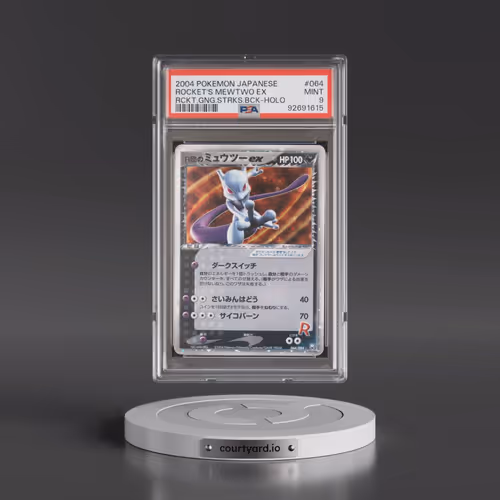 2004 Pokémon Rocket Gang Strikes Back #064 Rocket's Mewtwo EX - Holo Holo (PSA 9 MINT)