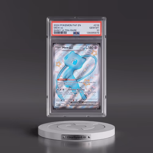 2024 Pokémon Paf EN-Paldean Fates #216 Mew EX - Holo Shiny Ultra Rare (PSA 10 GEM MINT)