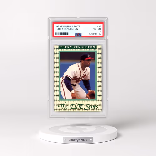 1992 Donruss Elite #16 Terry Pendleton (PSA 8 NM-MT)