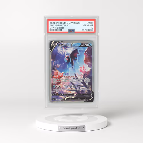 2022 Pokémon Sword & Shield Star Birth #105 Lumineon V - Holo Full Art (PSA 10 GEM MINT)